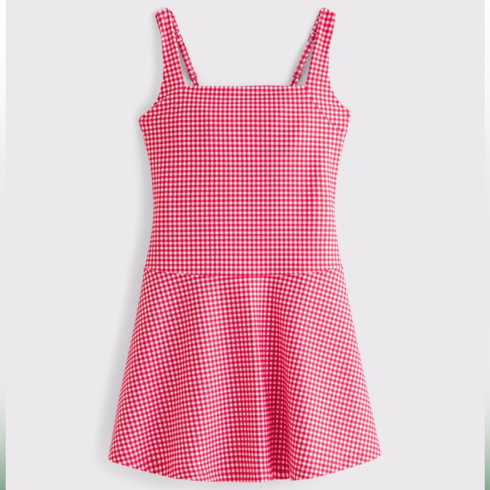 Abercrombie Red Gingham Athletic Dress